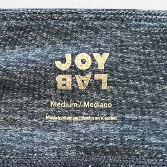 JoyLab Capri Leggings Women's Size M Blue Patchwork Legs Low Mid Rise - Picture 7 of 9